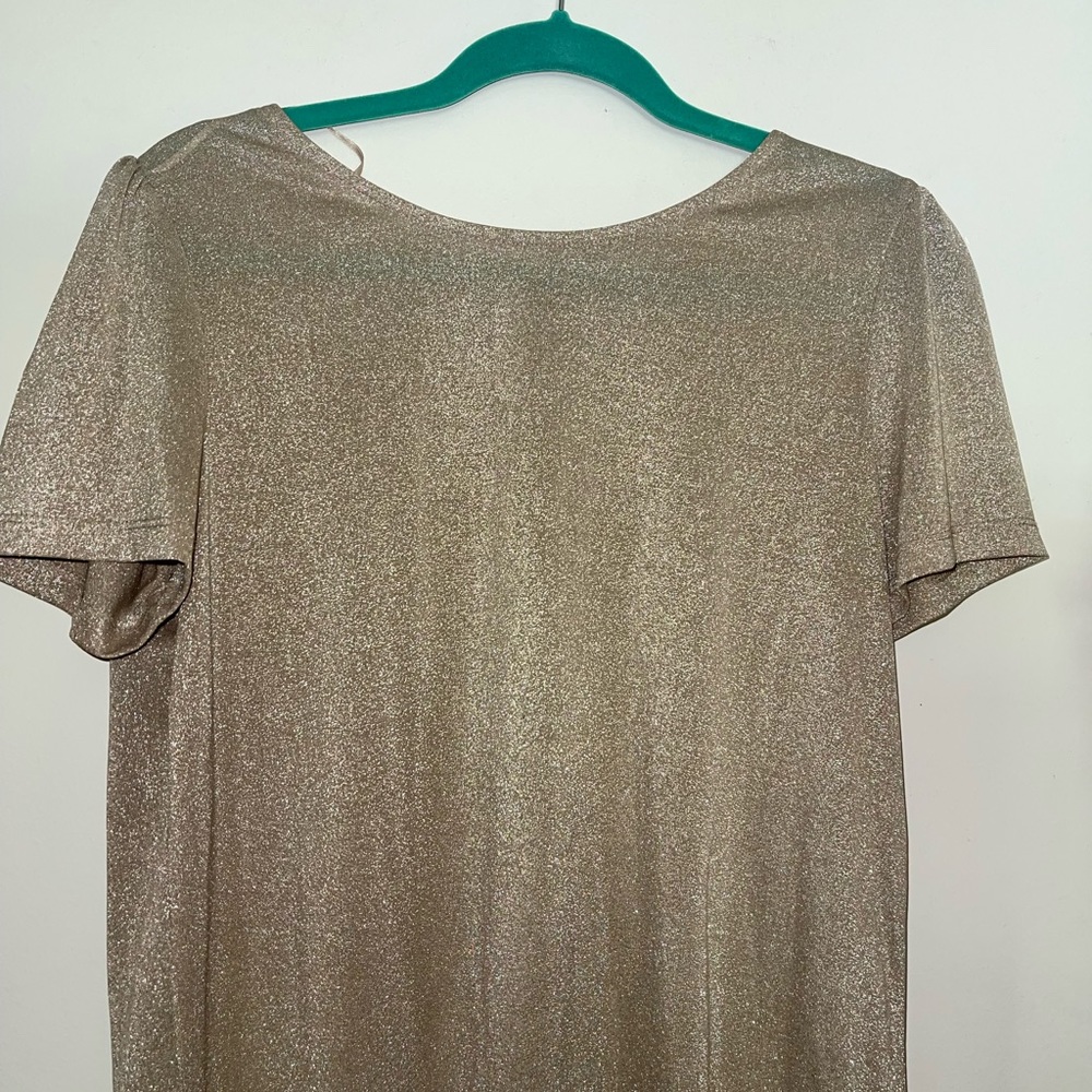 3/$30 Sale+free shipping Dalia Champagne Gold Woman Top